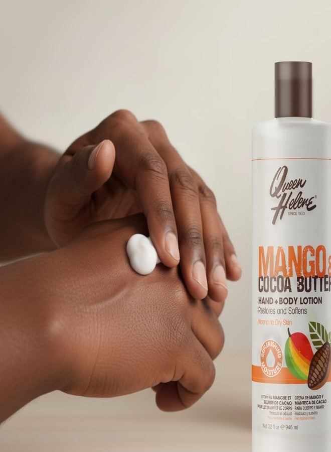 Queen Helene Mango & Cocoa Butter Hand & Body Lotion – Deep Moisturizing Formula that Softens, Smooths & Restores Radiance | 32 oz - Image 3